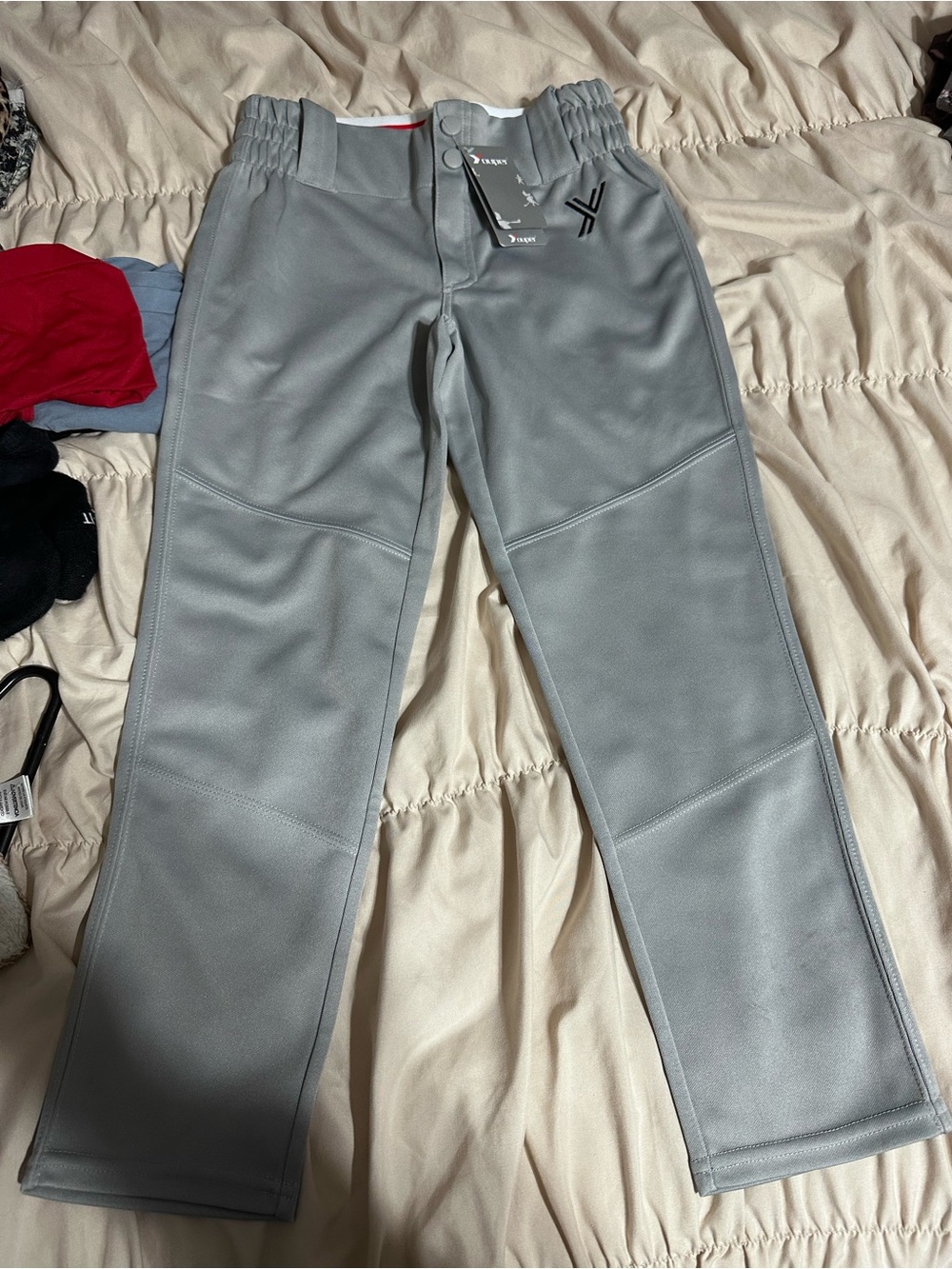 New youth size small gray T-ball or  baseball pants